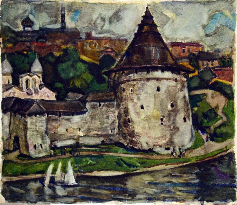 Псков. Вежа на річці Великій