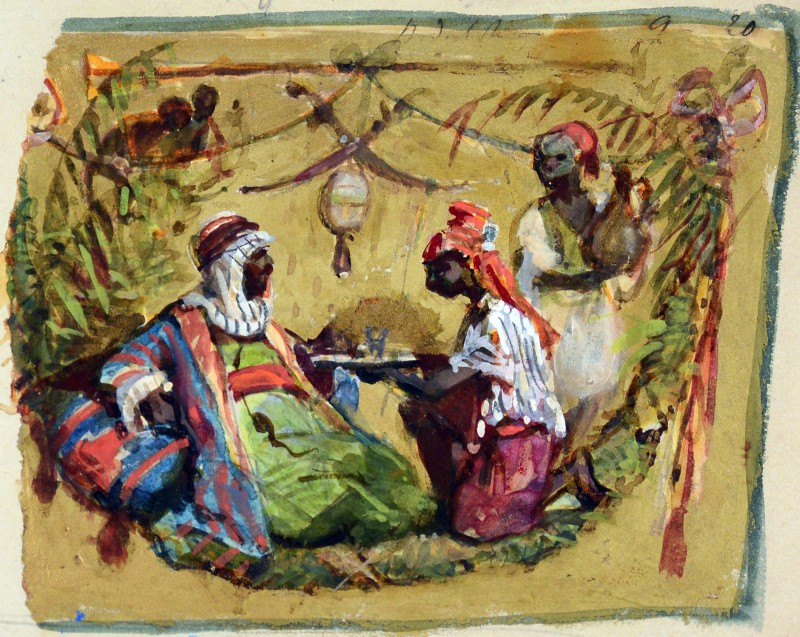 Східний мотив. Ескіз