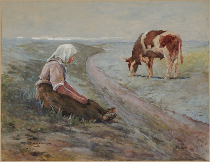 Жінка з коровою