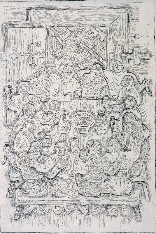 Ілюстрація до повісті І. Франка «Захар Беркут». Братання