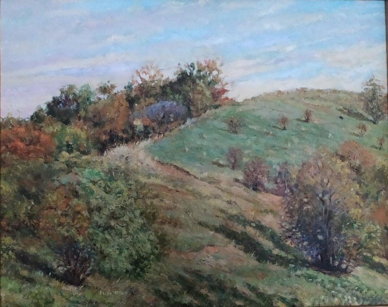Картина «Осенний пейзаж с. Александро-Калиново»