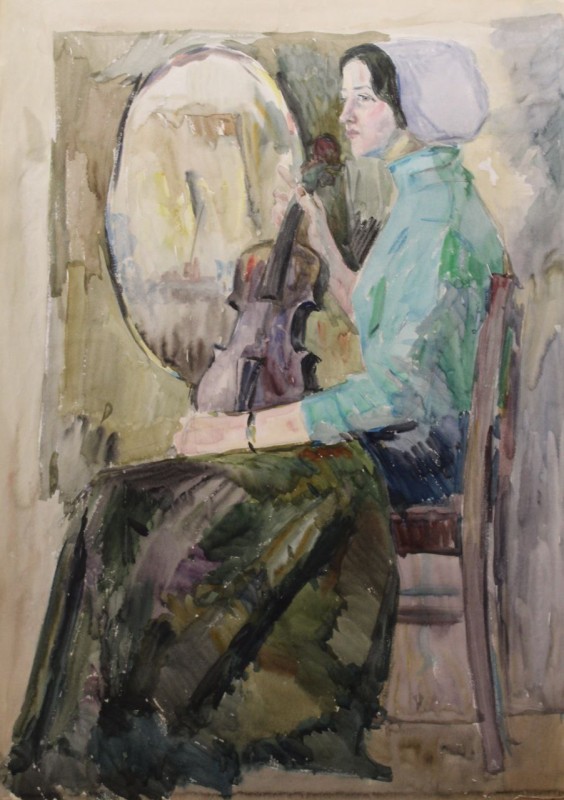 "Портрет молодої жінки із скрипкою"