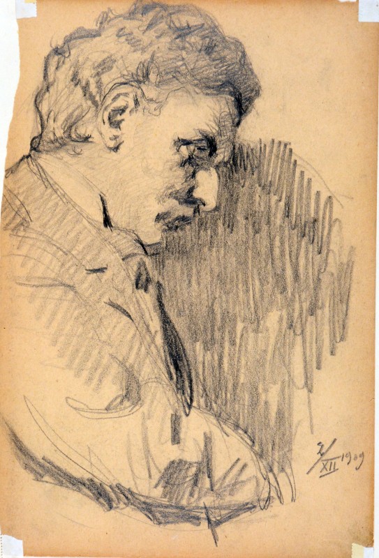 Портрет чоловіка в профіль