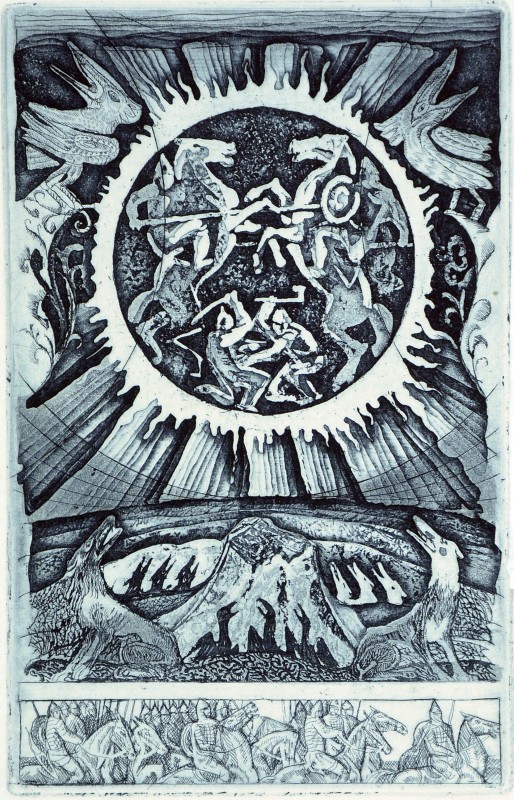 Ілюстрація до «Слова про Ігорів похід». Затемнення сонця