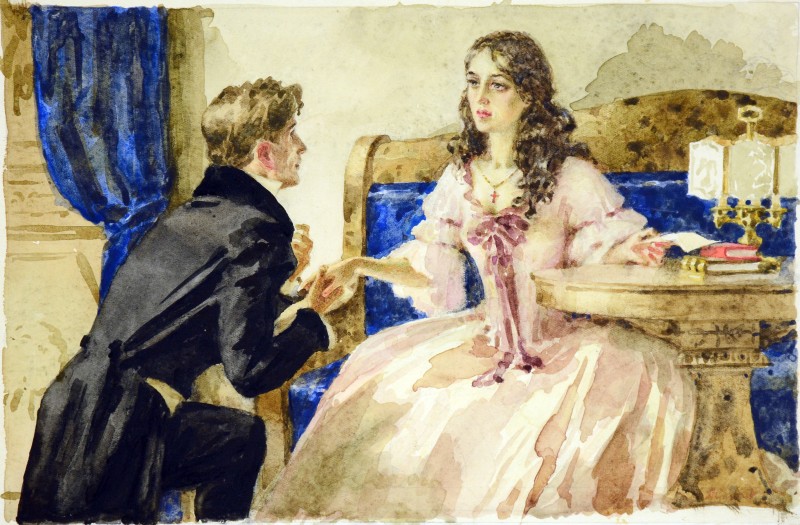 Ілюстрація до роману О. Пушкіна «Євгеній Онегін»