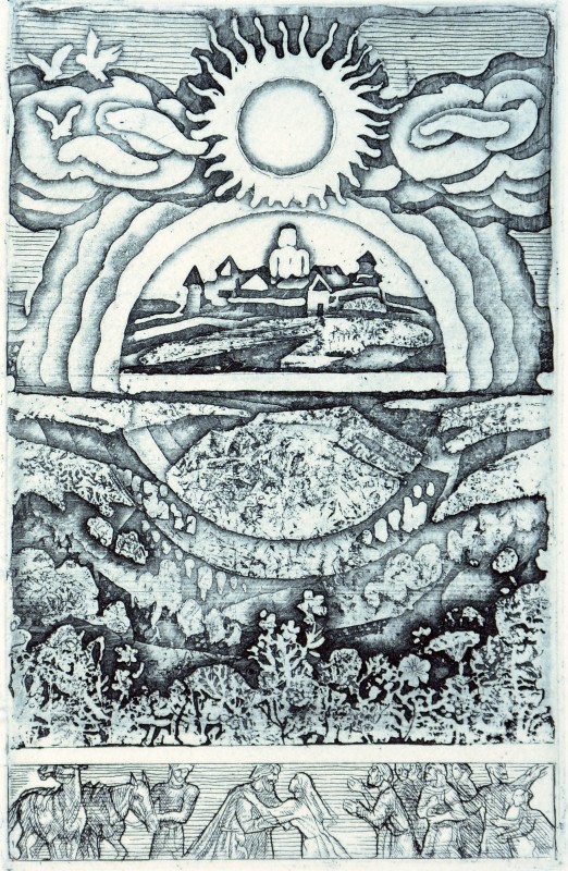 Ілюстрація до «Слова про Ігорів похід». Схід сонця