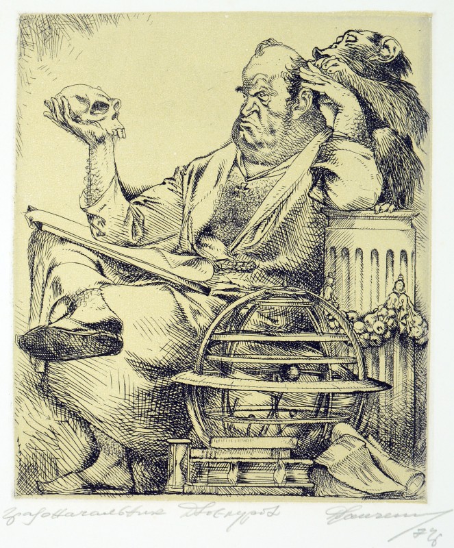 Ілюстрація до повісті М. Салтикова-Щедріна «Історія одного міста». Градоначальник Двоєкуров