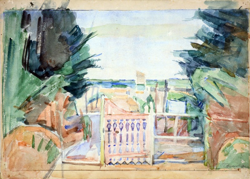 Вхід до садиби. Етюд