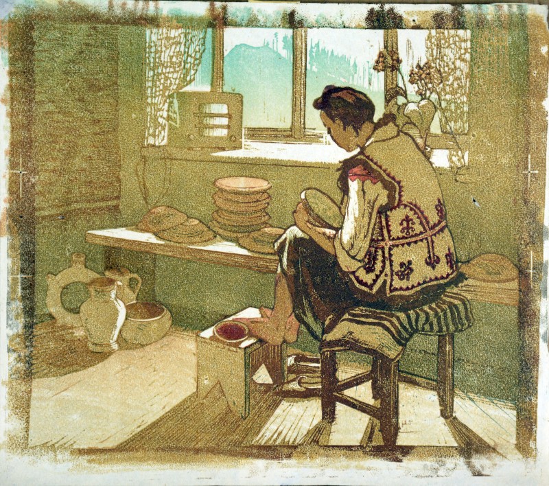 Гуцулка-керамістка