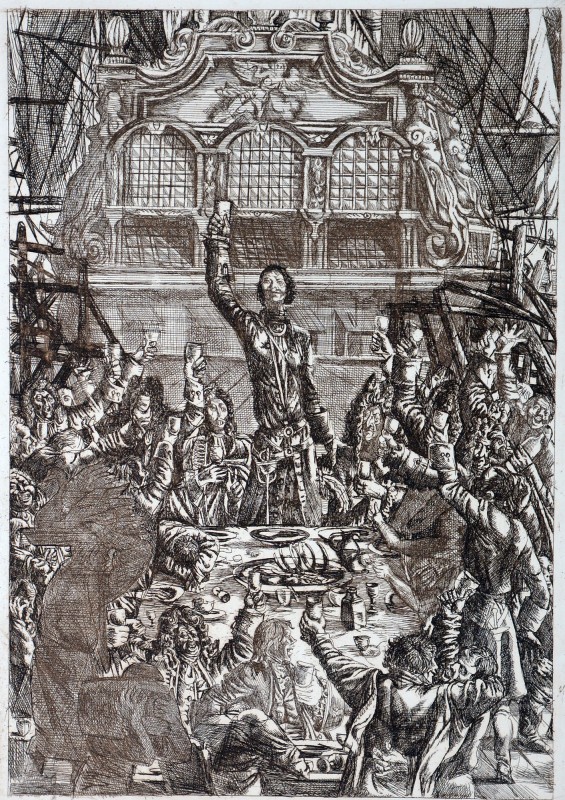 «Віват». Ілюстрація до роману О. Толстого «Петро Перший»