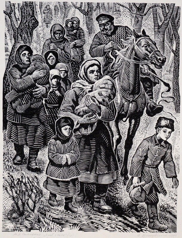 Ілюстрація до роману М. Стельмаха «Хліб і сіль». Хуторянин