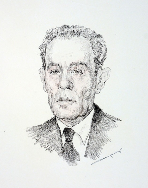 Портрет професора Київського художнього інституту І. П. Пліщинського