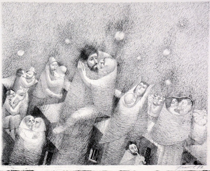 Аркуш № 4 з варіацій на теми «Історії одного міста» М. Салтикова-Щедріна