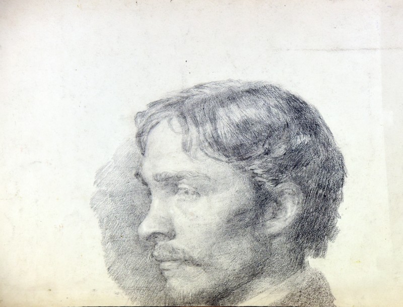 Малюнок чоловічої голови