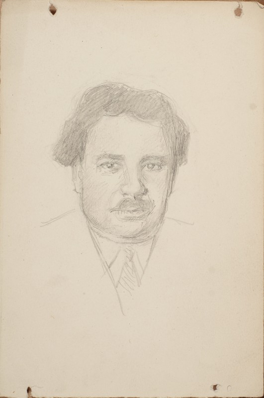 Портрет художника П. Пархета. Начерк