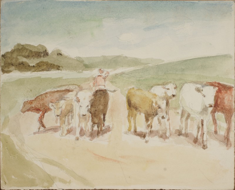 Ескіз до картини «Телята»