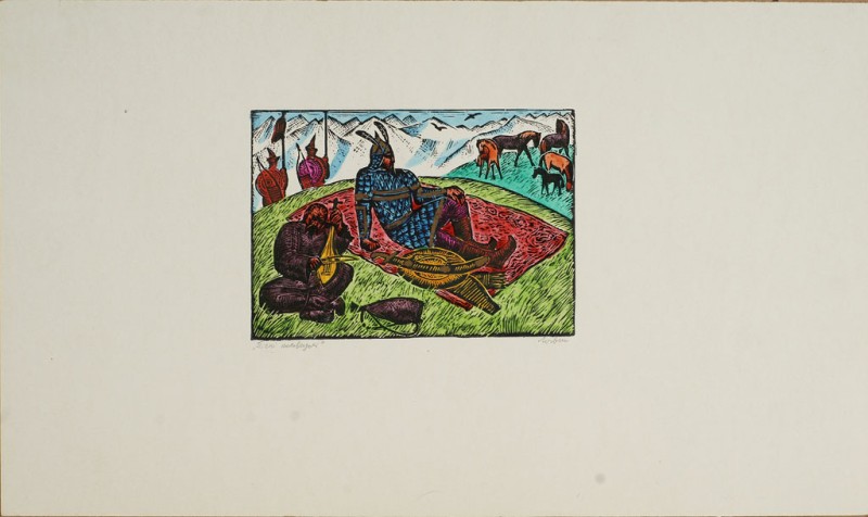 Пісні половецькі. Ілюстрація до графічної новели Ю. Логвина «Євшан-зілля».