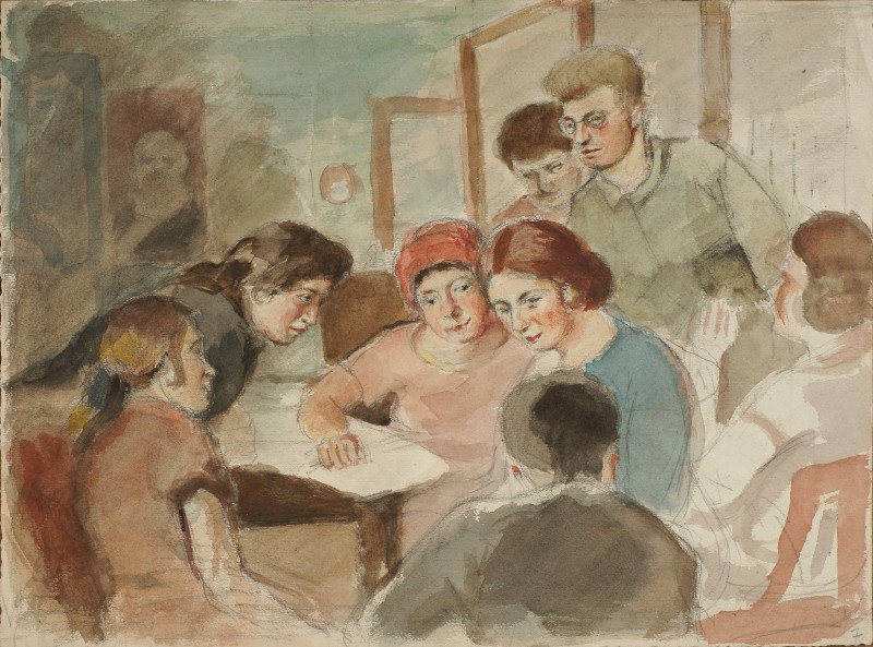 Ескіз до картини «Студенти»