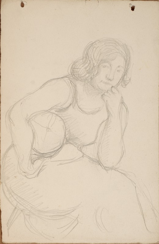 Начерк до картини «Дівчина з м’ячем»