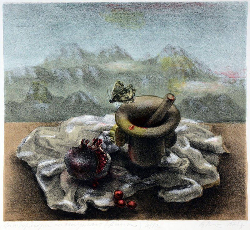 Натюрморт зі ступкою