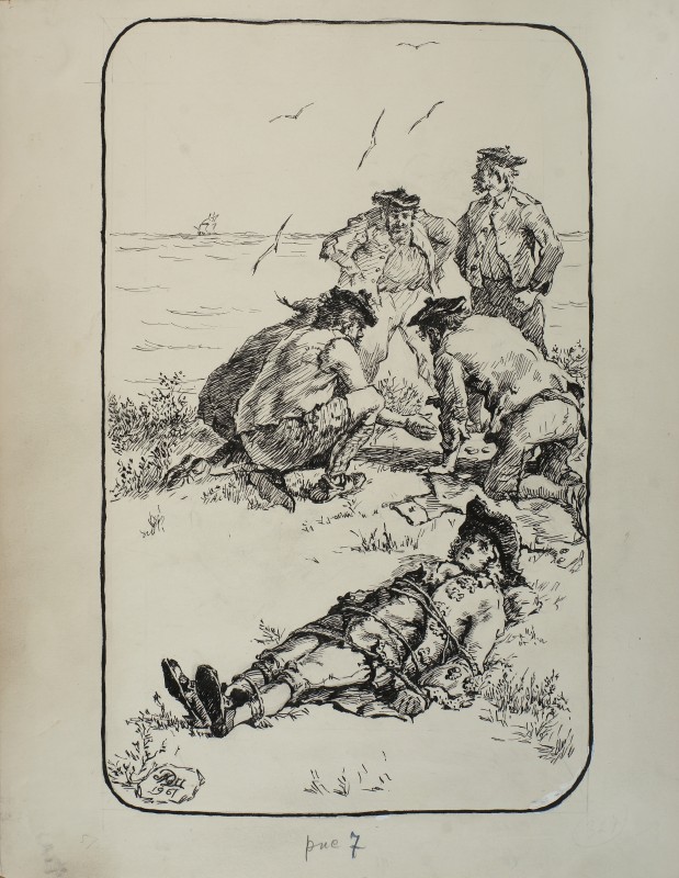 Ілюстрація до роману Р. Стівенсона «Катріона»