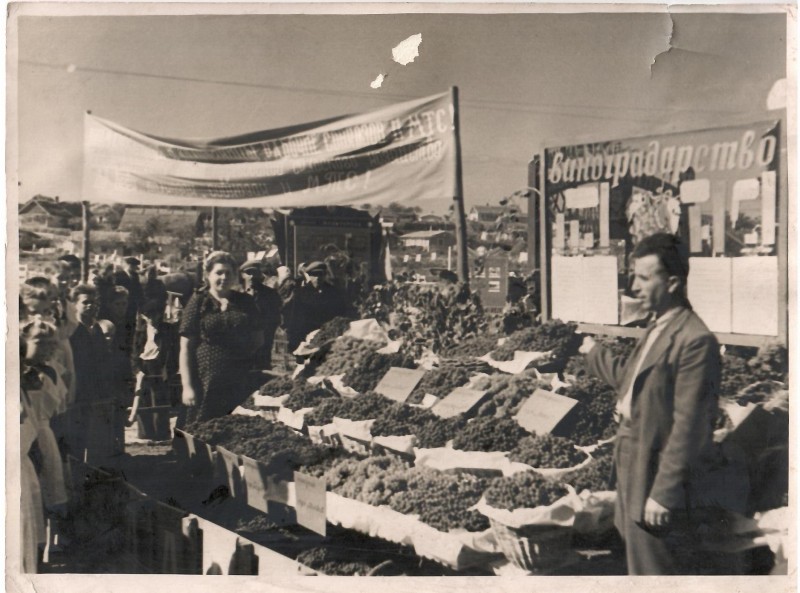 Фото сільгоспвиставки Овідіопольського району. 1951 р.