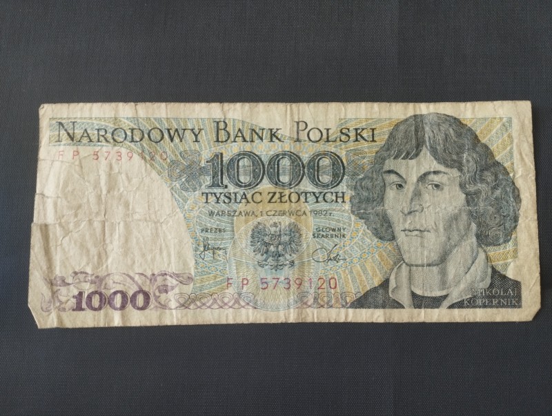 Грошова одиниця TYSTAC ZLOTYCH.