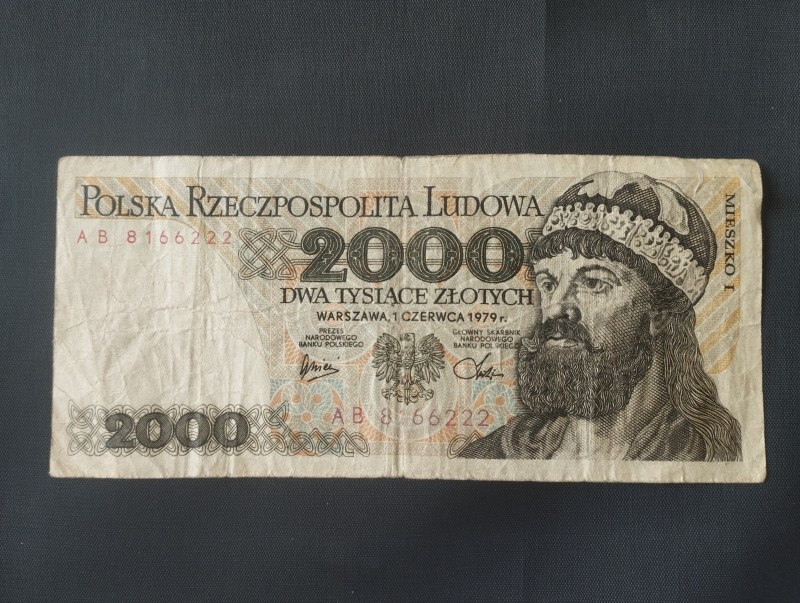 Грошова одиниця DWA TYSIACE ZLOTYCH.
