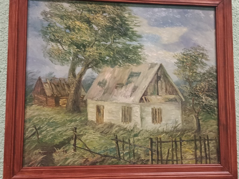 Картина "Покинута хата"