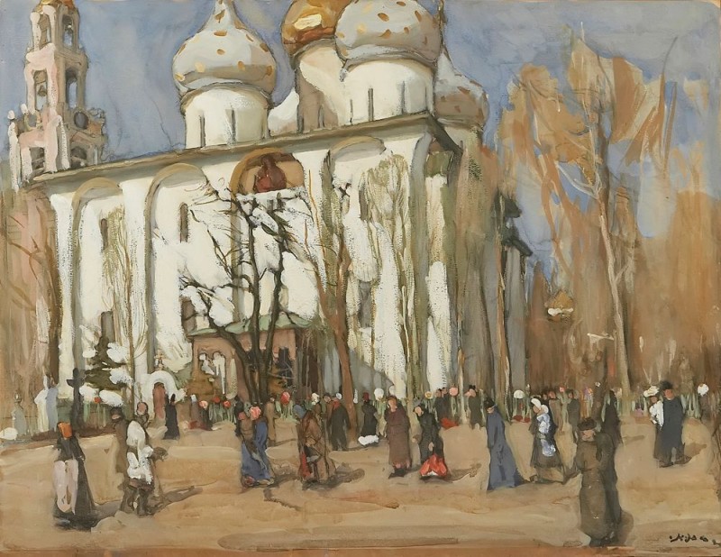 Весняний день. Успенський собор в Троїце-Сергіївій лаврі