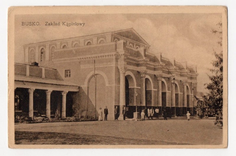 Фотолистівка поштова "Busko. Zaklad Kąpielowy".