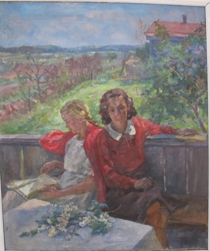 Верея. Дівчата на терасі