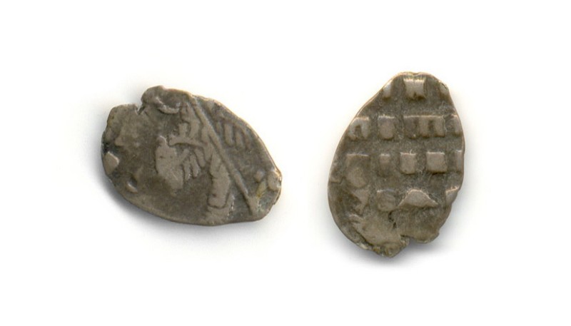 Монета - "копєйка", московське царство, Петр Алєксєєвіч (1689-1725). Старий монетний двір в Китай-городі, москва, 1697-1698 рр.