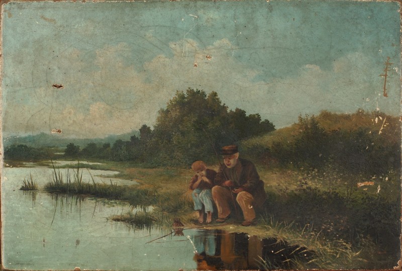 Пейзаж з фігурами.