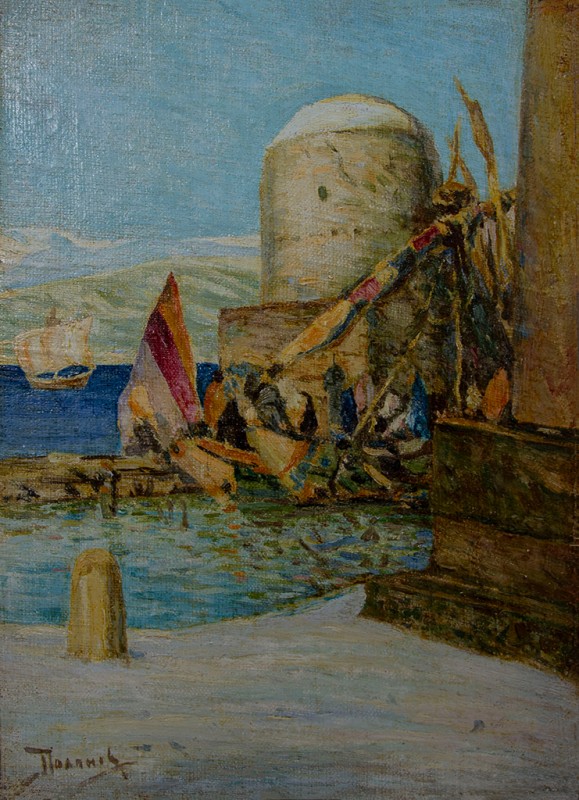 Фінікійська вежа в горі Тир. Ліван. Етюд до картини "Межі Тирські"