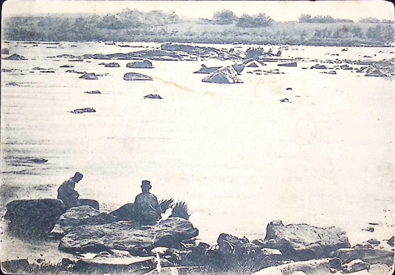 Листівка поштова "Дніпрельстан. Поріг Лишній".