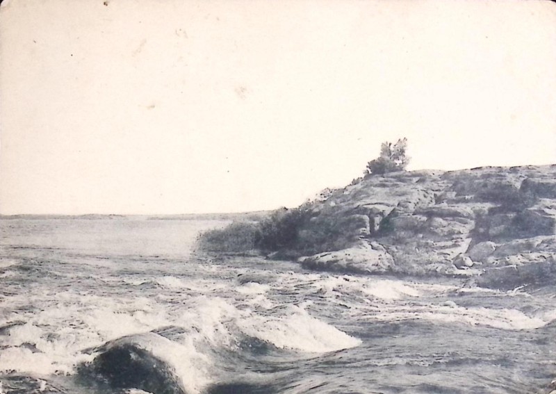 Листівка поштова "Дніпрельстан. Вовче горло".