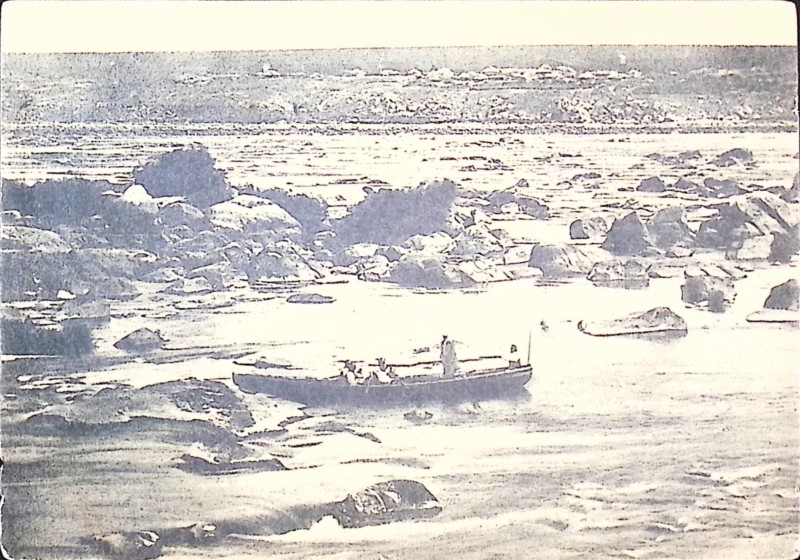 Листівка поштова "Дніпрельстан. Ненаситець улітку".