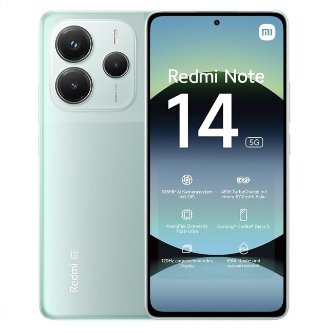 Xiaomi Redmi Note 14 5G 8/256 Coral Green