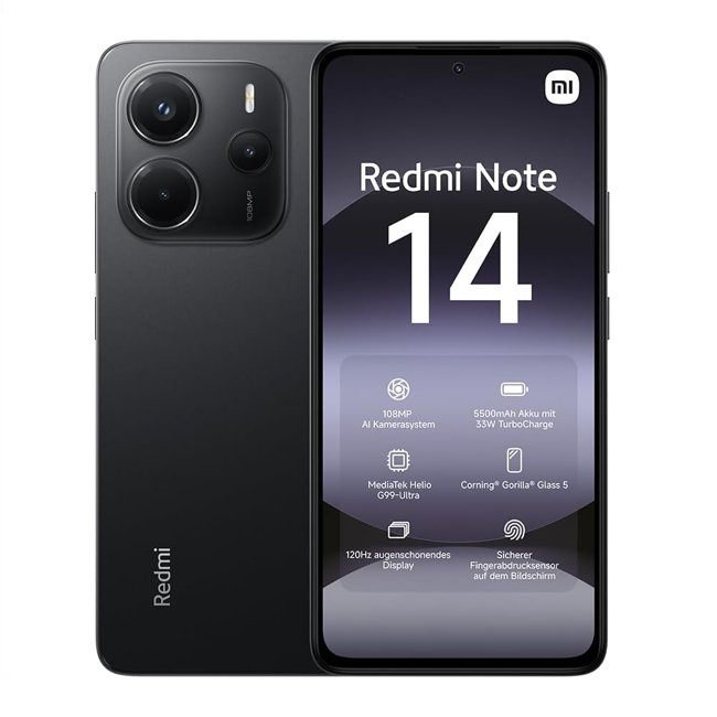 Xiaomi Redmi Note 14 4G 6/128 Midnight Black