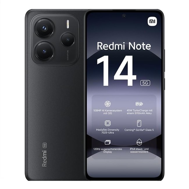 Xiaomi Redmi Note 14 5G 8/256 Midnight Black