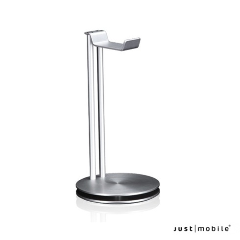Just Mobile stojan na slúchadlá HeadStand Deluxe - Silver aluminium