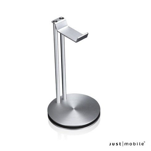 Just Mobile stojan na slúchadlá HeadStand Deluxe - Silver aluminium