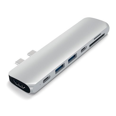 Satechi USB-C Pro Hub - Silver Aluminium