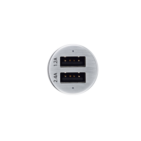 Artwizz nabíjačka do auta CarPlug Double (3.4A) - Alu-White