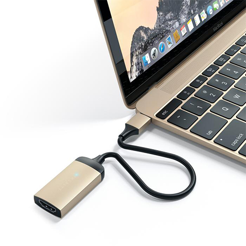 Satechi adaptér USB-C to HDMI 2.0 Ultra HD 4K 60Hz - Gold