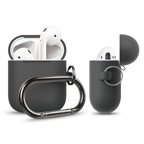 Elago Airpods Silicone Hang Case - Dark Gray