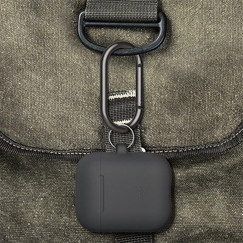 Elago Airpods Silicone Hang Case - Dark Gray