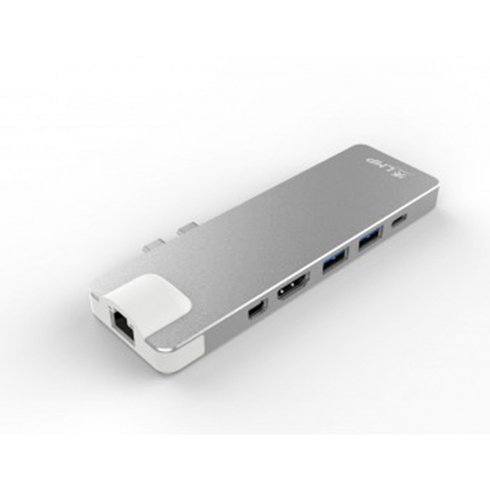 LMP USB-C Compact Dock 8 port - Silver Aluminium