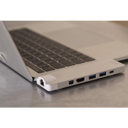 LMP USB-C Compact Dock 8 port - Silver Aluminium